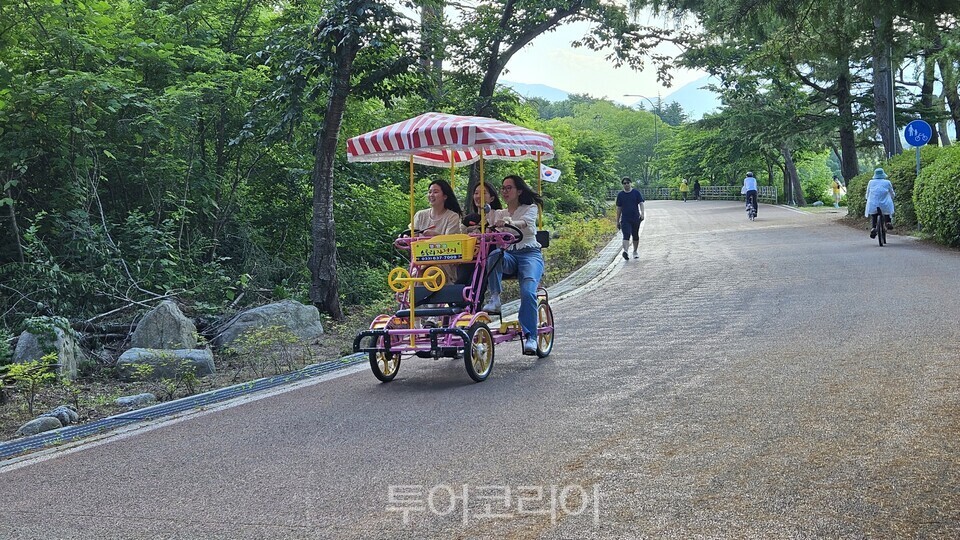 영랑호 자전거 체험  Ⓒ투어코리아