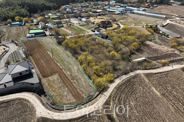 하늘에서 바라본 남원시 주천면 용궁리 마을의 모습 / 사진_투어코리아 유지훈 기자