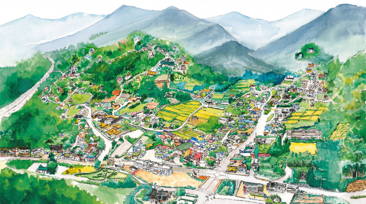 수채화로 보는 실레마을 / 사진- 춘천시