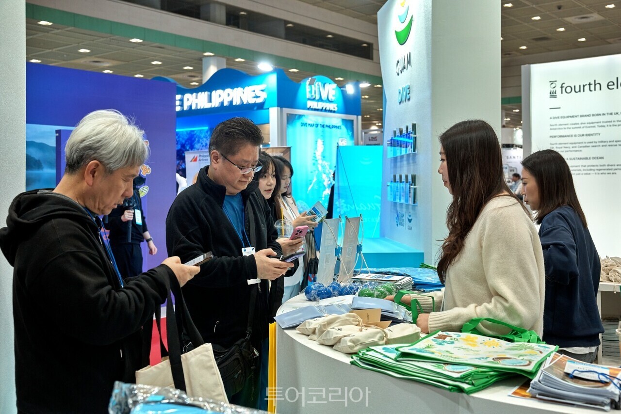 괌정부관광청이 "SPOEX'에 참가해 웰니스 아일랜드로 알렸다. /사진-괌정부관광청