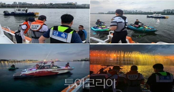 한강에서 불법수상레저활동 주야간 특별 단속 현장/사진=서울시