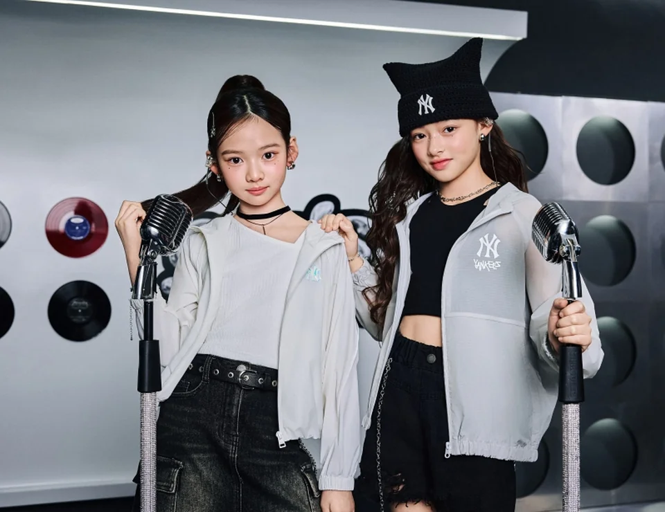 /사진=MLB키즈, 26SS 화보 공개로 키즈 아이돌 무드 제안