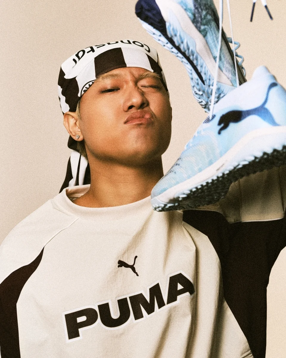 /사진=푸마, Mnet 쇼미더머니12 오카시 크루와 풋볼 화보 공개