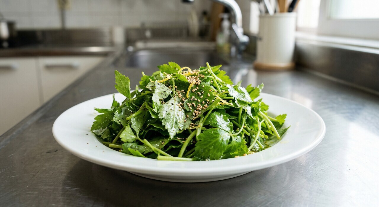 참나물 무침. / 헬스코어데일리 공식 웹사이트