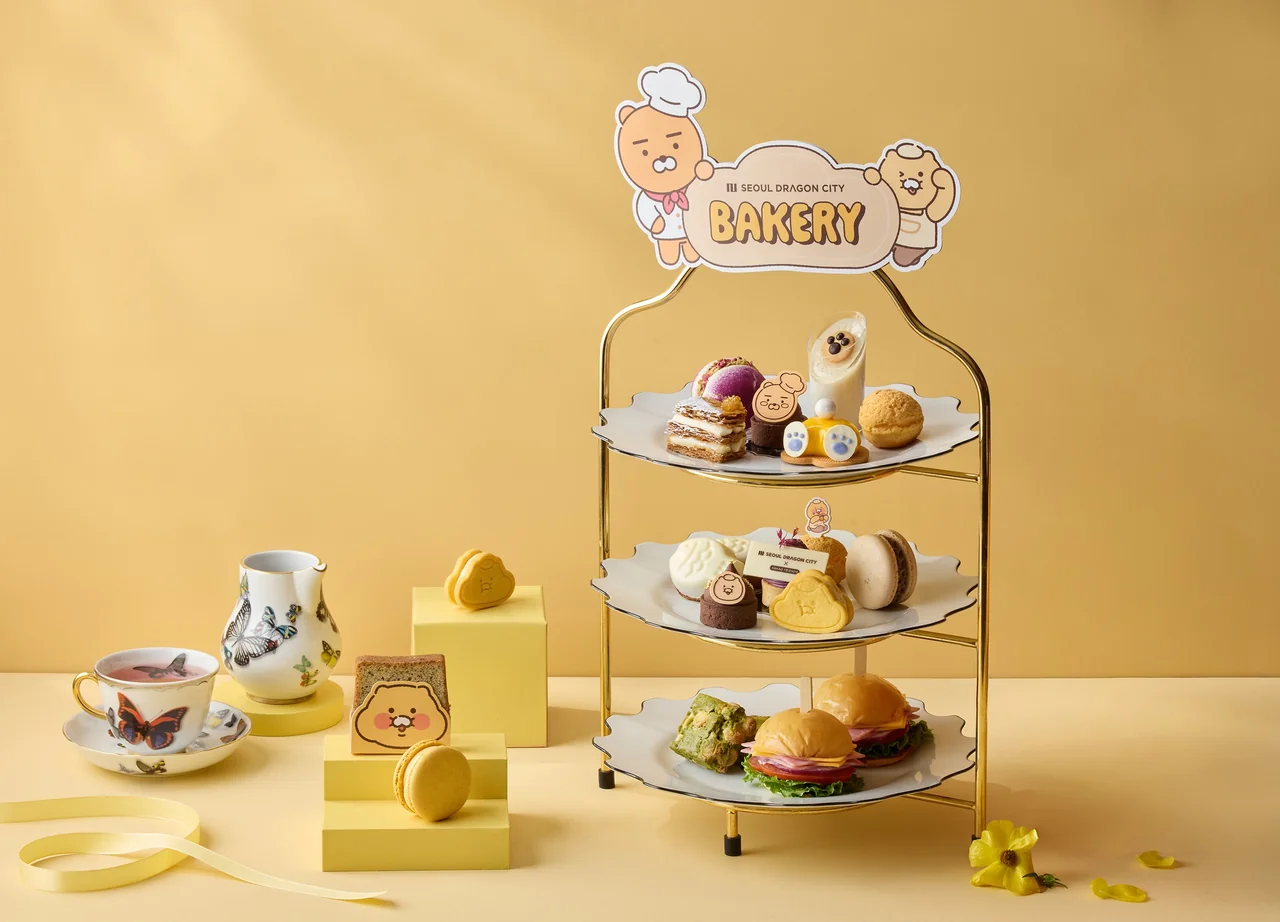 /사진=서울드래곤시티, 카카오프렌즈 애프터눈 티 세트 출시