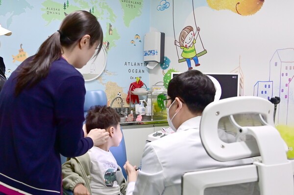 청송군보건의료원 소아청소년과 진료 모습./사진-청송군