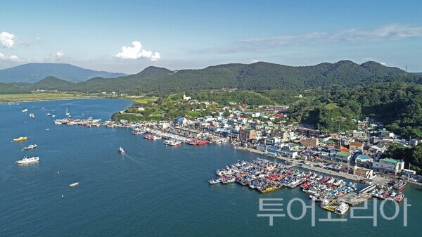 ▲TV드라마 동백꽃 필 무렵의 배경지인 오천항 전경. /사진-보령시