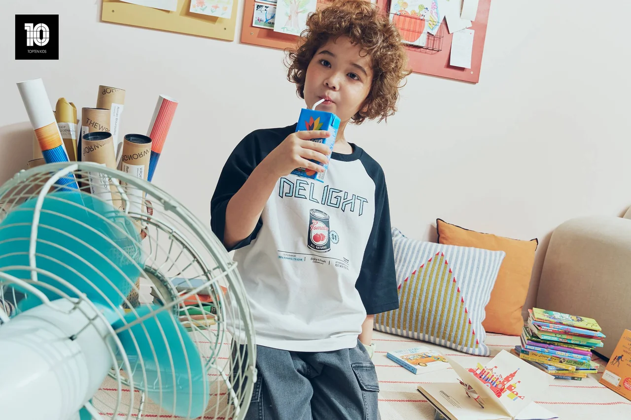 /사진=신성통상 탑텐키즈, '쿨에어 코튼' 여름 기능성 라인 확대