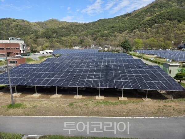 광주시 동구 용연정수장 태양광발전소. /사진-광주시