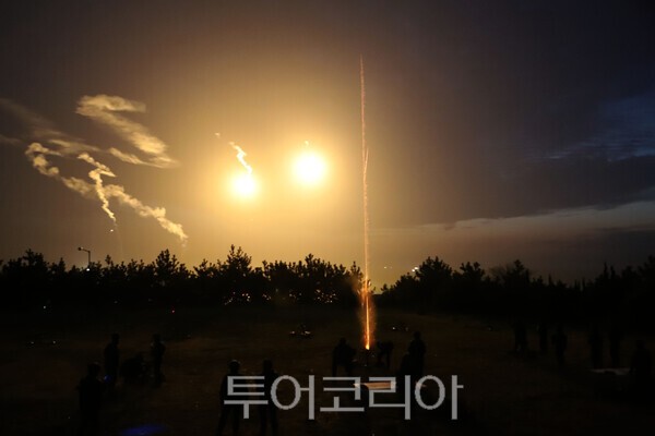 육군 제35보병사단은 지난 13일 군산 비응도 일대에서 지·해·공 합동훈련과 야간 박격포 조명탄 사격훈련을 실시했다. /사진-육군 제35보병사단