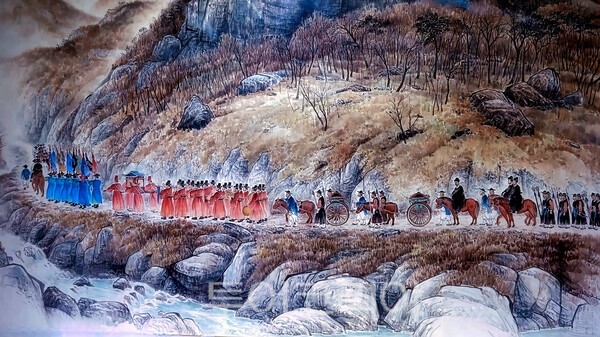 조선왕조실록 묘향산사고본 적상사고 이안행렬도 / 무주문화원 제공
