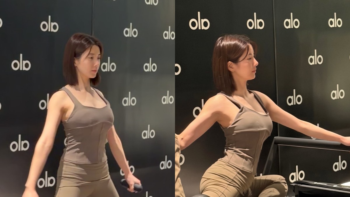 권은비가 필라테스를 즐기는 모습. / 권은비 인스타그램