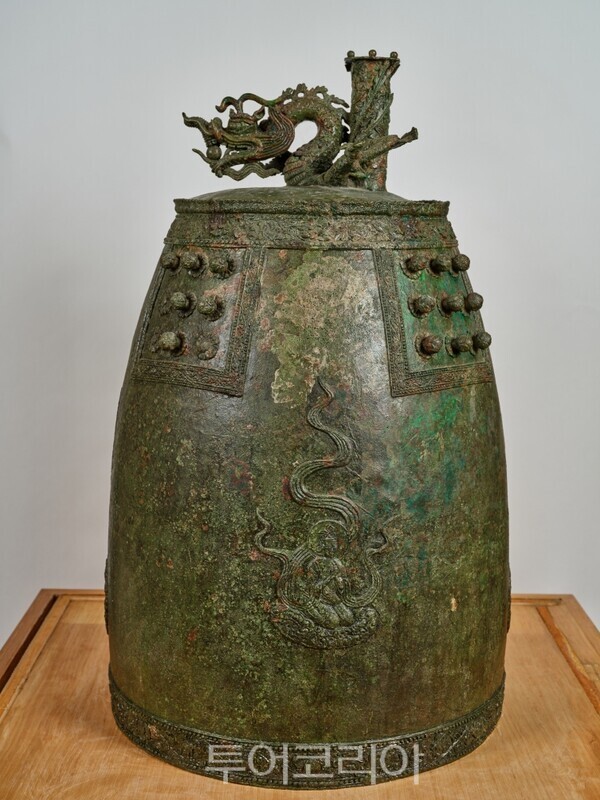 포항시는 1216년 제작된 오어사 동종의 국보 승격을 추진하고 있다. /사진-포항시