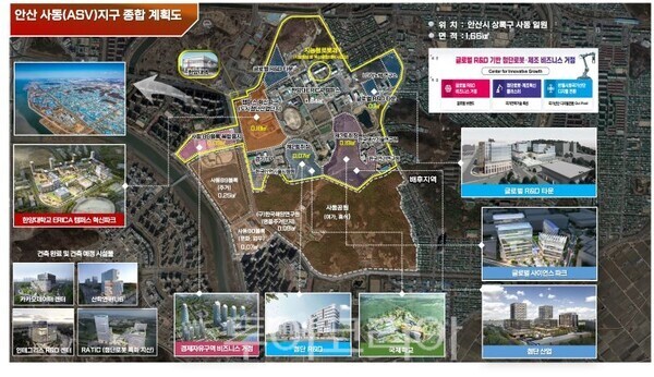 JASV지구 종합계획도/투어코리아뉴스 정명달 기자