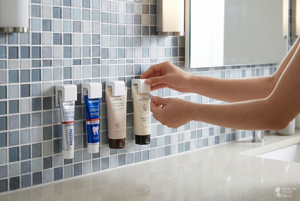 기사 이해를 돕기 위해 AI로 생성한 치약걸이 이미지.