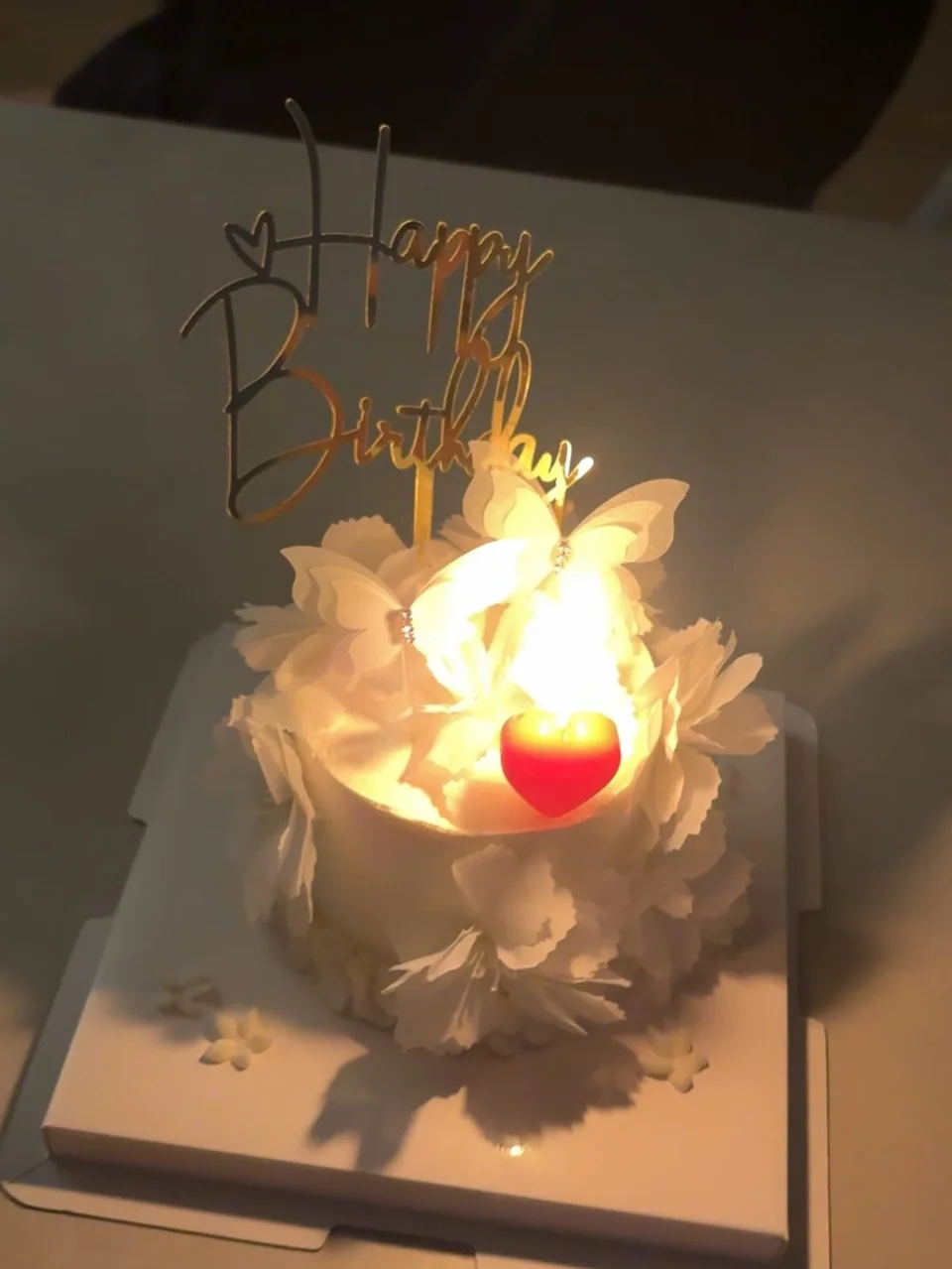 생일 케이크와 함께한 류화영의 생일 기념 컷 / 사진=류화영 인스타그램 (@hwayoung_ryu_93)