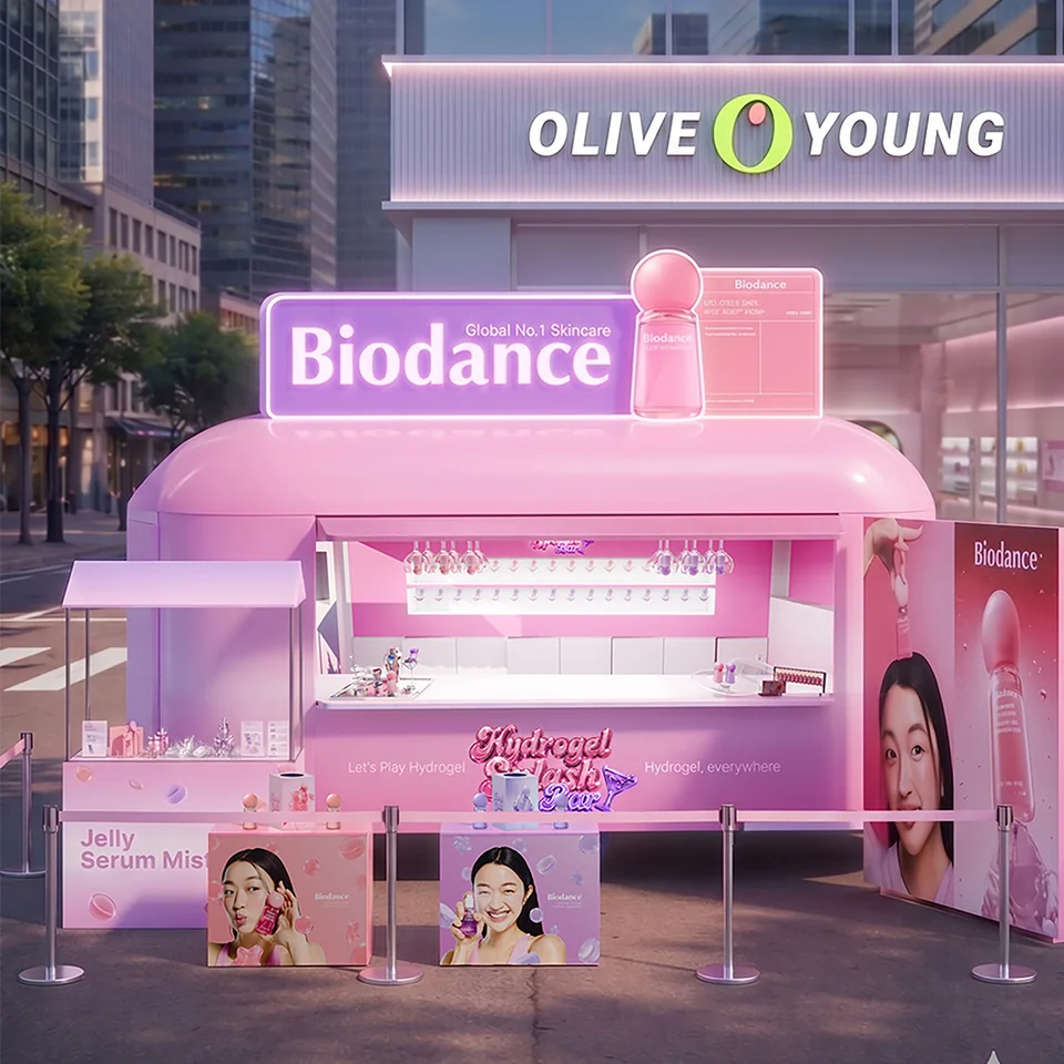 /사진=바이오던스, 하이드로겔 팝업 운영… 소비자 경험 확대