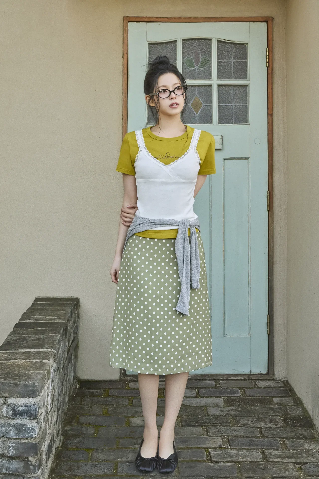 /사진=베이델리, NMIXX 규진과 26SS 컬렉션 공개