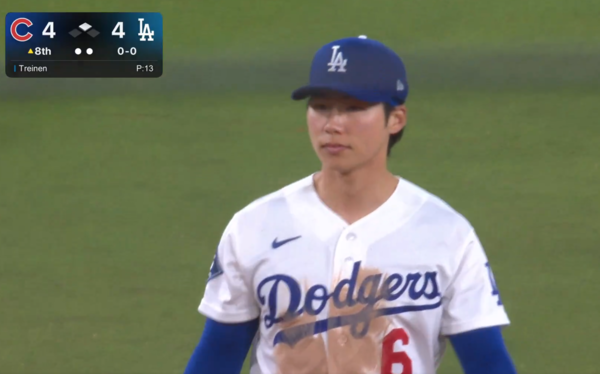 홈 보살에 성공한 김혜성(사진=중계화면 갈무리)