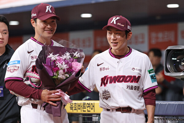 박병호의 은퇴식 행사(사진=키움)