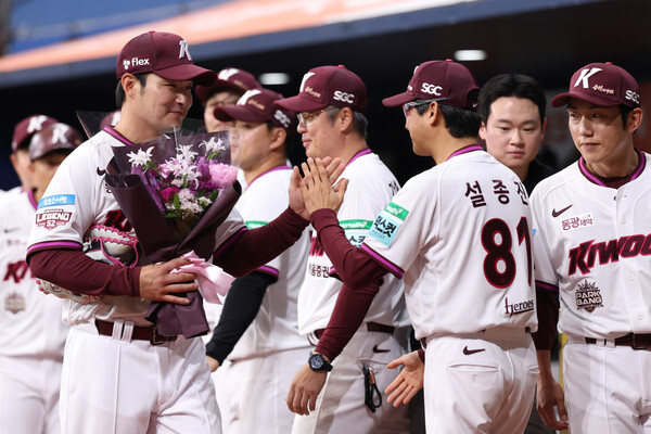 박병호의 은퇴식 행사(사진=키움)