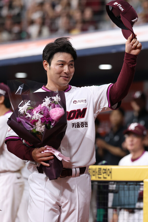 박병호의 은퇴식 행사(사진=키움)
