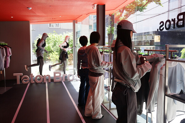 티톤브로스 카시나 도산 러닝 팝업 현장(사진=LF 제공)