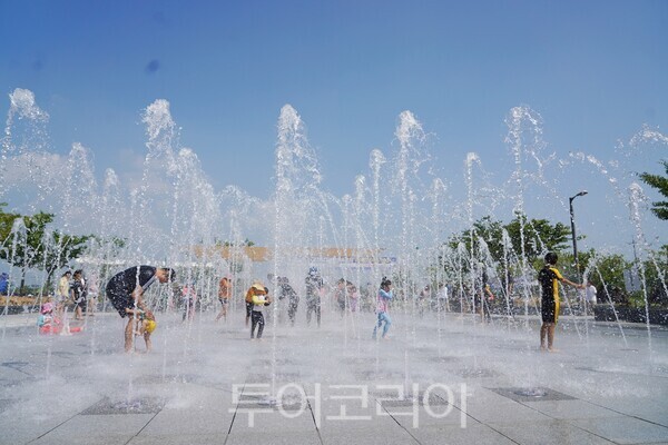  고천암 바닥분수/사진=해남군