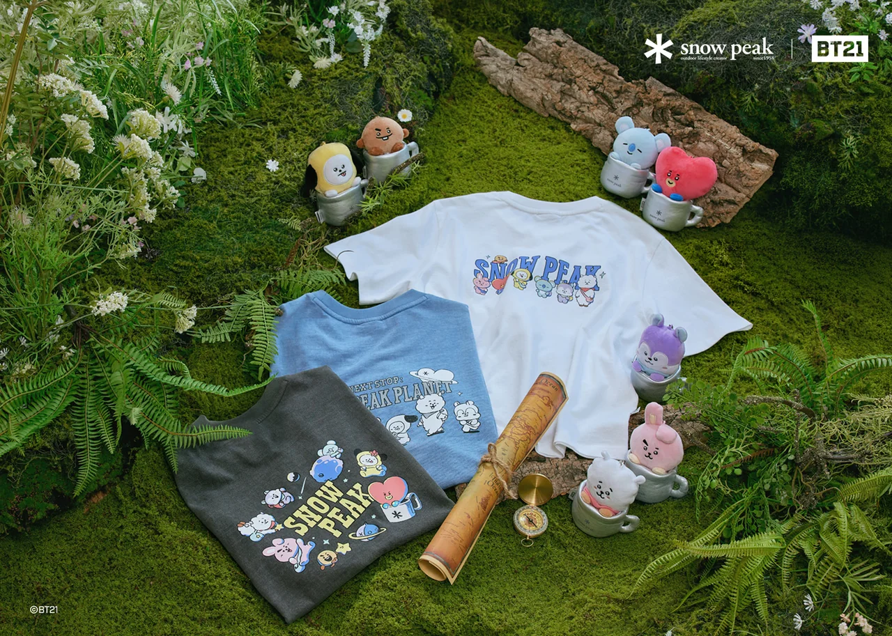 /사진=스노우피크 어패럴, 글로벌 IP BT21 협업 컬렉션 출시