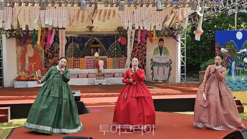 부여충남 국악단 공연 /사진=유경훈 기자