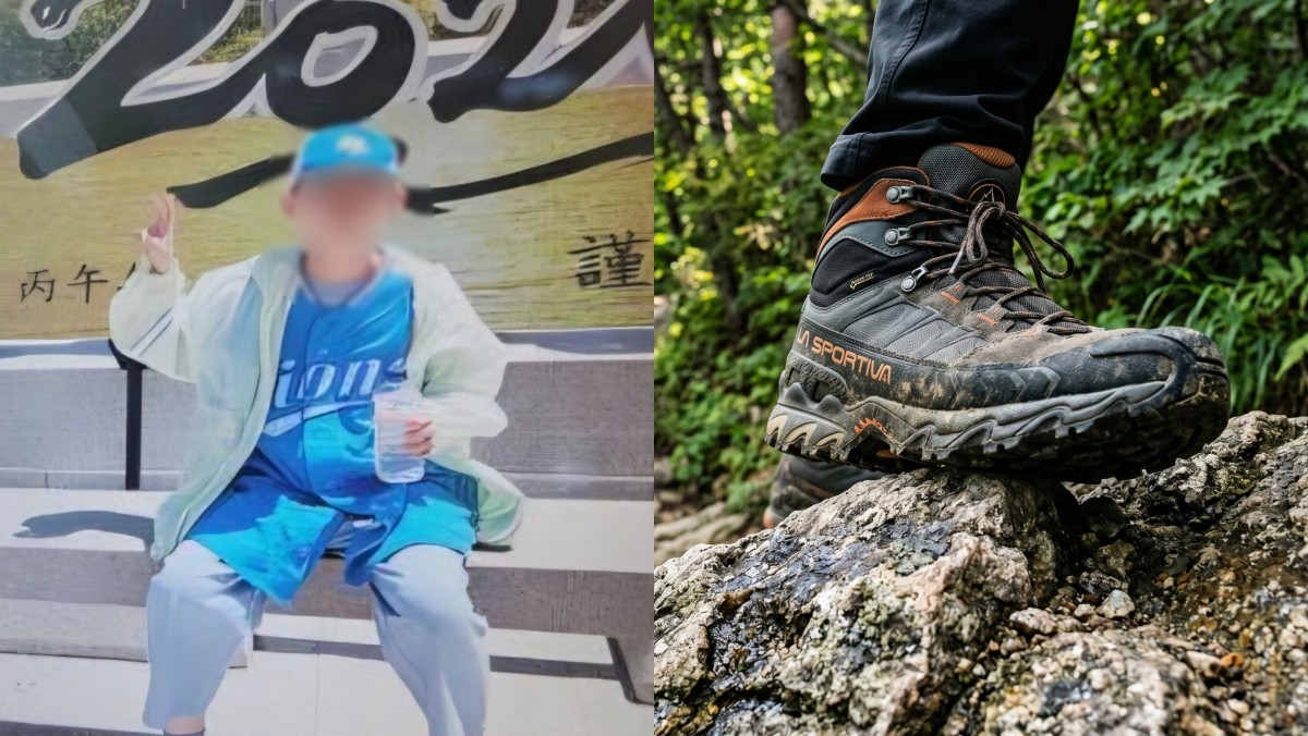 (왼쪽) 주왕산 실종 초등생 강모 군, (오른쪽) 기사 이해를 돕기 위한 등산 자료 사진. / 안전Dream 아동·여성·장애인 경찰지원센터 제공, 헬스코어데일리