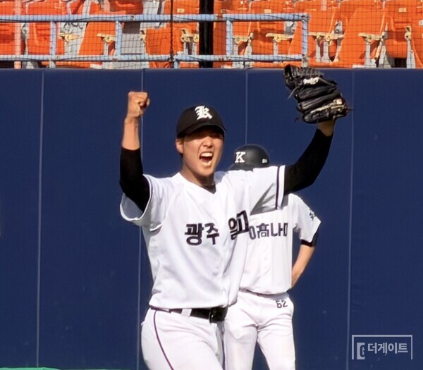 광주일고 에이스 박찬민(사진=더게이트 배지헌 기자)