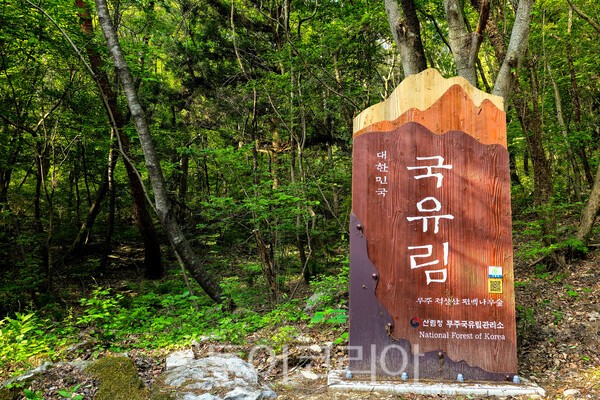 사진 / 적상산에 있는 표지판의 모습_투어코리아 유지훈 기자