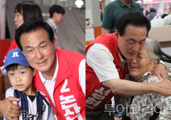 ▲백성현 논산시장 후보 모습. /사진-백성현 후보 캠프(편집 류석만 기자)