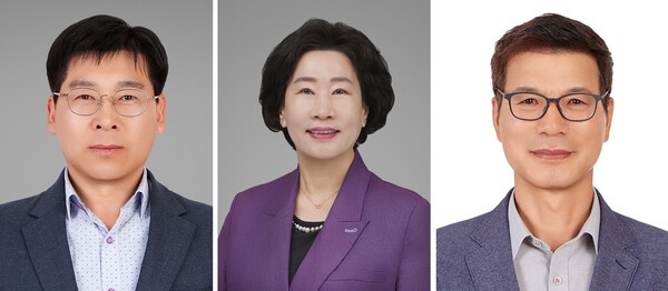 사진 / 좌로부터 무주군 가선거구_박희용 당선자, 이해양 당선자, 김주성 당선자 