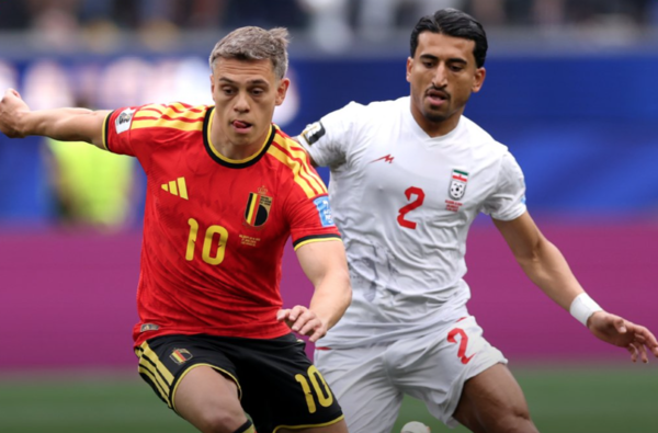 벨기에와 무승부를 기록한 이란(사진=FIFA 월드컵 SNS)