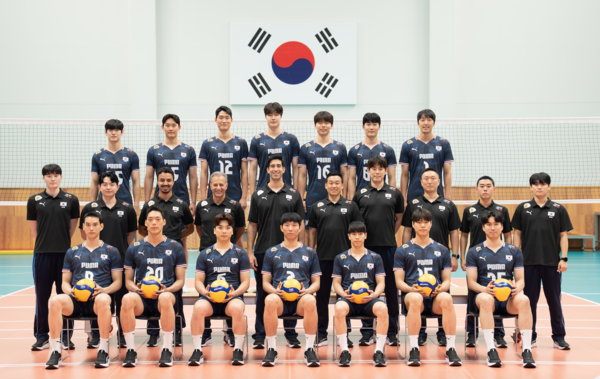 대한배구협회는 7월 22일부터 26일까지 충청북도 제천시 제천실내체육관에서 '대한민국 배구국가대표팀 평가전 2026 제천'을 개최한다(사진=대한배구협회)