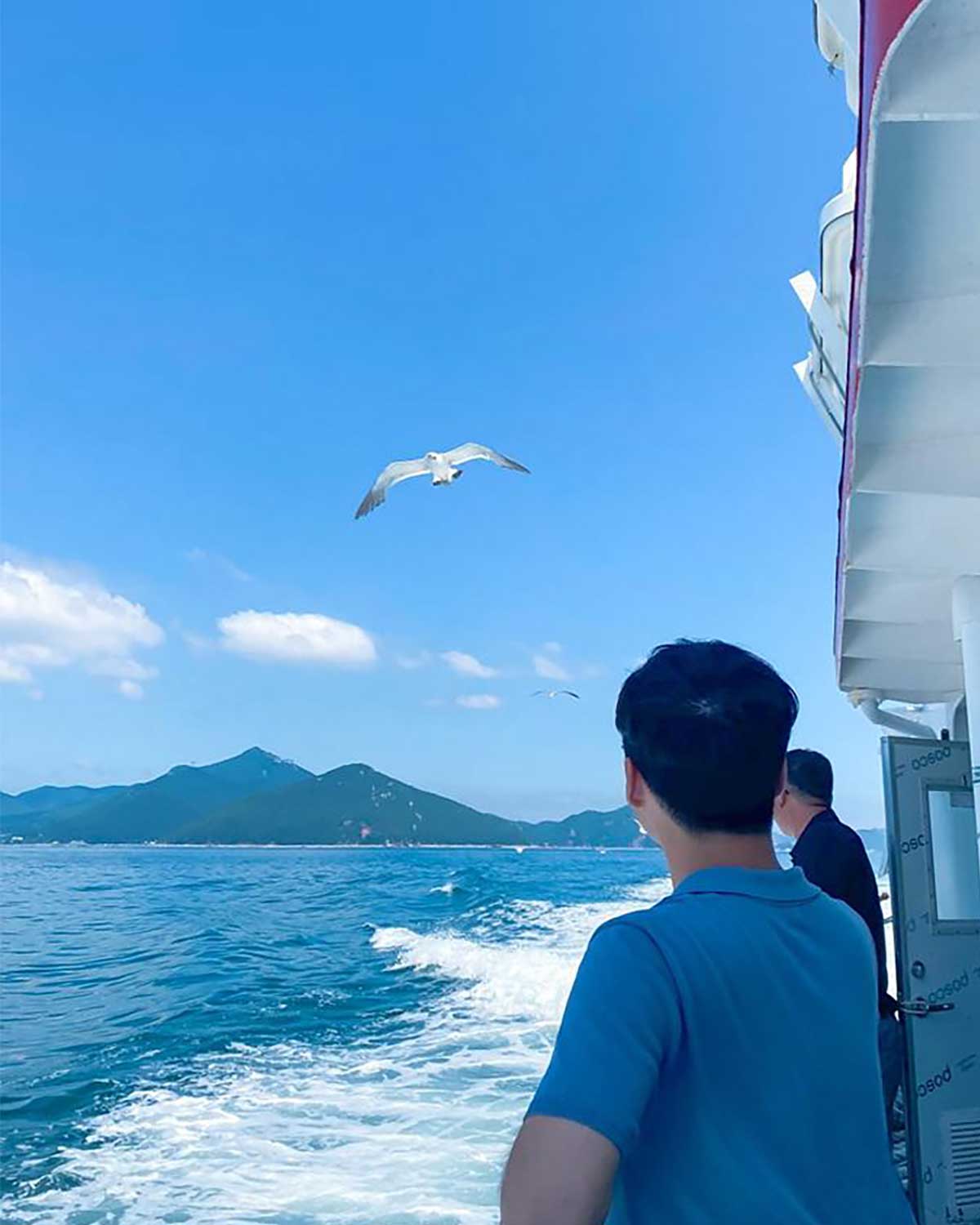 비진도행 여객선에서 바라본 한려해상국립공원 바다. / 한국관광공사