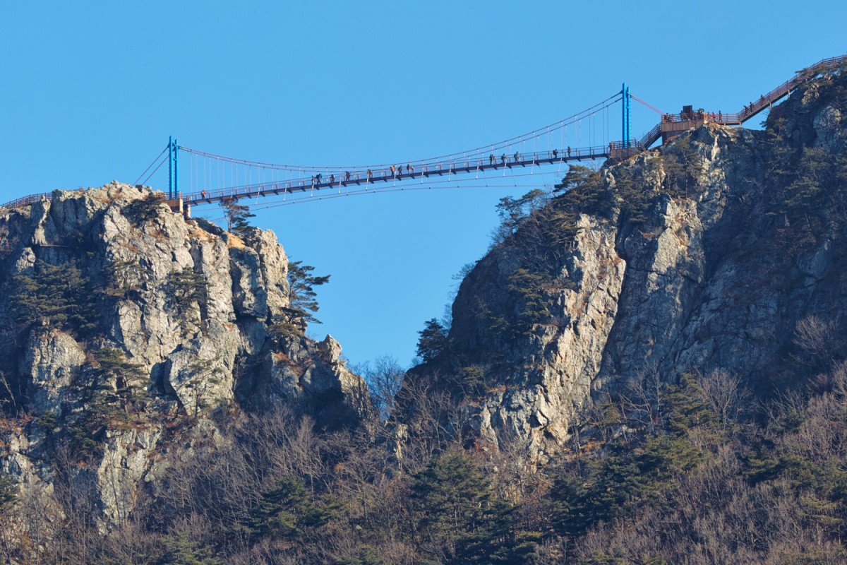 백아산 하늘다리 전경. / 숲나들e 제공