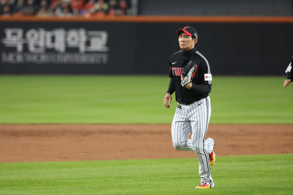 LG 오지환의 지난 29일 경기 모습. (사진=LG)