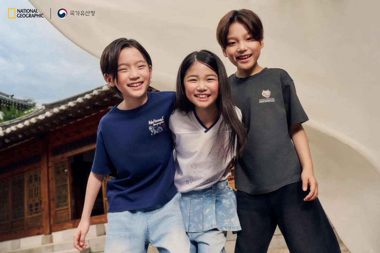 국가유산 테마 티셔츠를 착용한 아이들 / 사진 제공=더네이쳐홀딩스