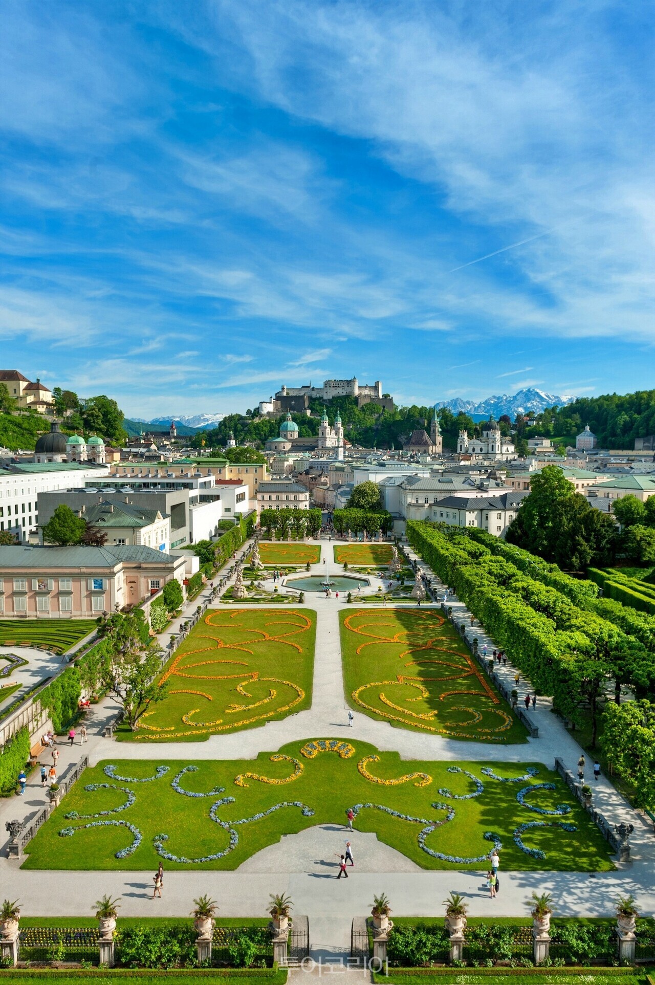 미라벨 정원과 잘츠부르크 구시가지, 그리고 호엔 잘츠부르크 요새 © TSG Tourismus Salzburg GmbH