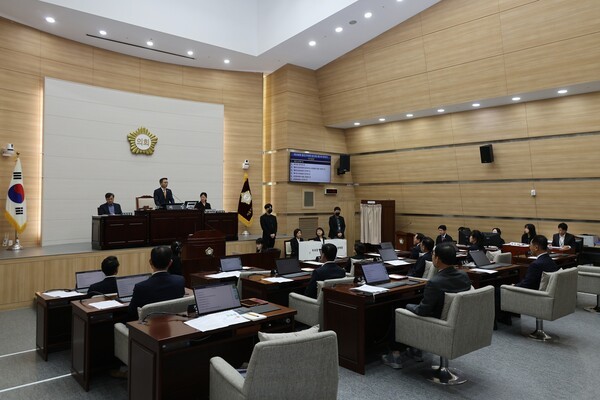 용산구의회 제308회 임시회 모습(사진제공=용산구의회)