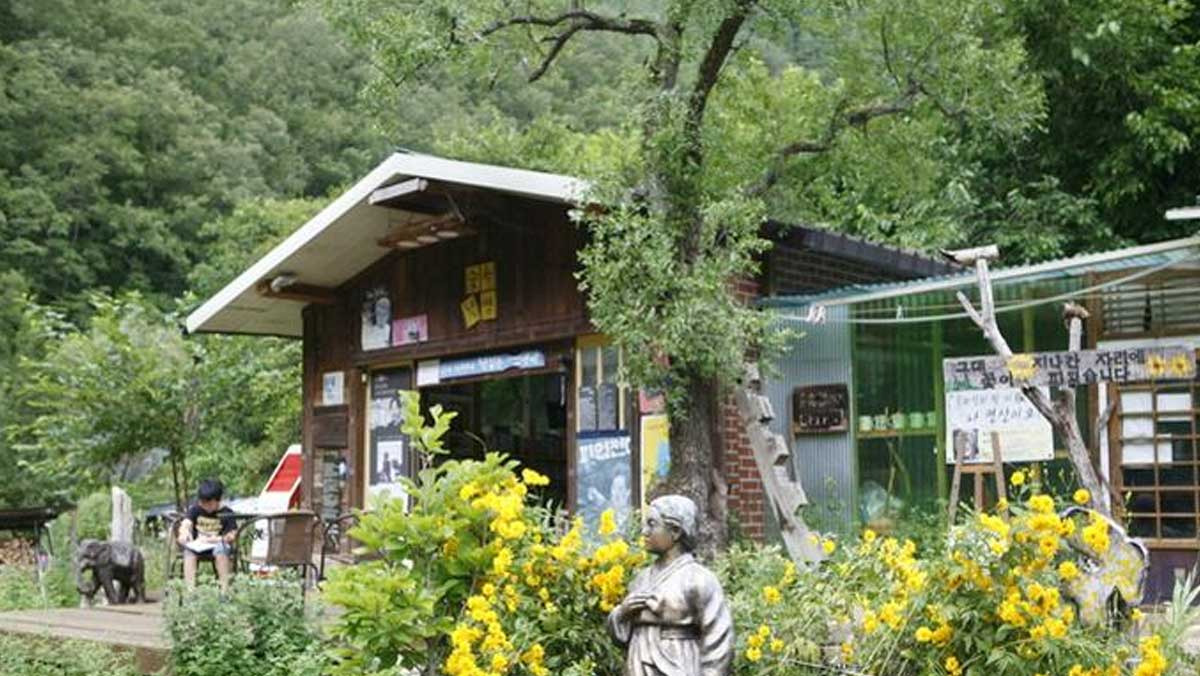 동화작가가 운영하는 숲 속 책방. / 한국관광공사