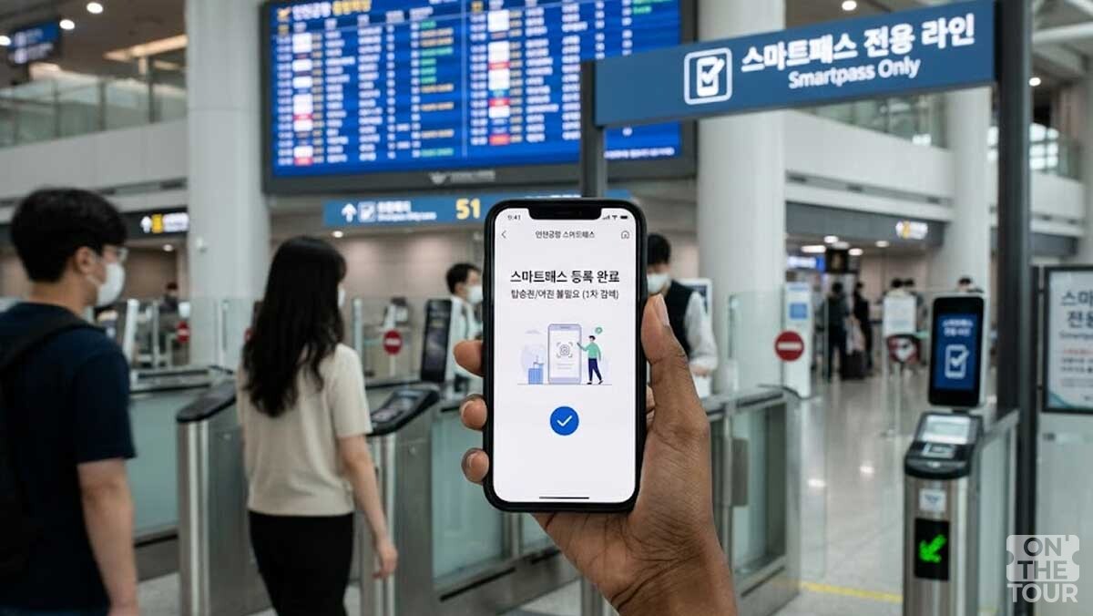 여행객들이 출국 절차를 준비하고 있다. 이해를 돕기 위해 AI 이미지 생성 프로그램으로 만든 참고 사진입니다./  온더투어