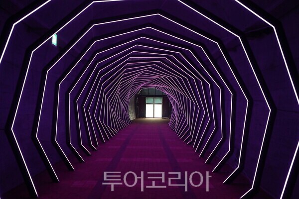 오는 31일 시범 운영에 들가가는 와룡빛터널