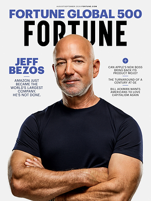 Amazon Executive Chair Jeff Bezos is featured on the cover of Fortune's August/September 2026 issue. Photograph by Spencer Lowell for Fortune. Amazon Executive Chair Jeff Bezos is featured on the cover of Fortune's August/September 2026 issue. Photograph by Spencer Lowell for Fortune.
