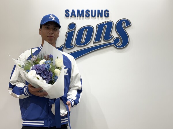삼성은 7일 새로운 아시아쿼터 투수로 일본프로야구(NPB) 라쿠텐 이글스 출신 우완 투수 미야모리 사토시와 계약했다(사진=삼성)