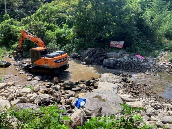장성군 하천구역 원상복구 모습/사진=장성군