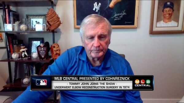 과거 MLB 네트워크와 인터뷰한 토미 존(사진=MLB.com)